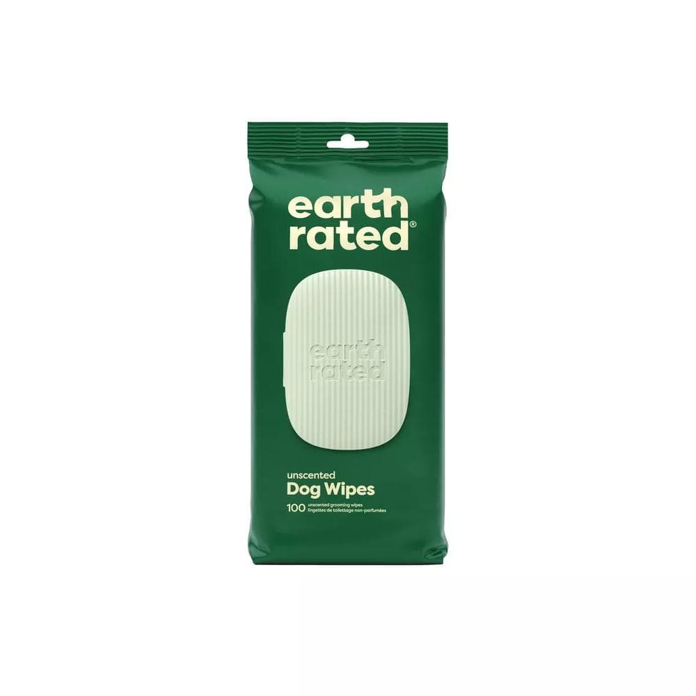 Earth Rated Plant-Based Dog Grooming Wipes 100 Count