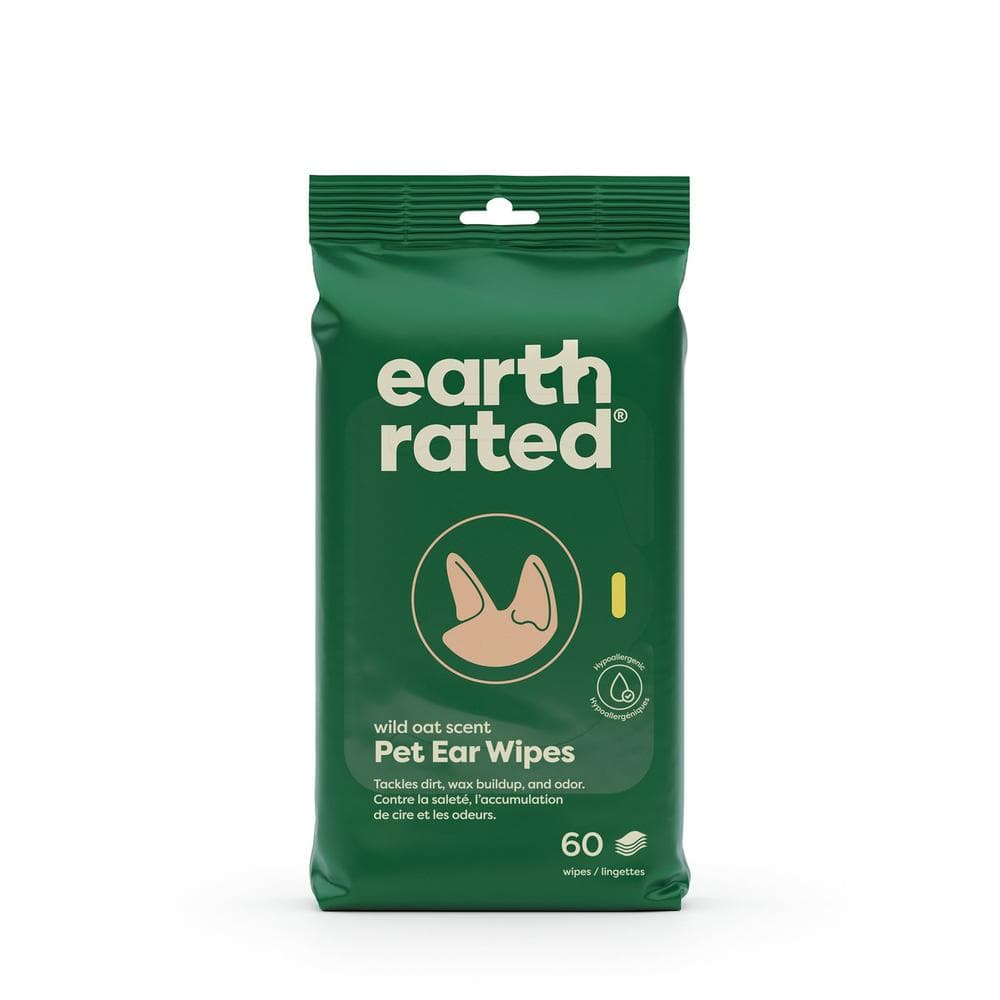 Earth Rated Pet Ear Wipes 60 Counts
