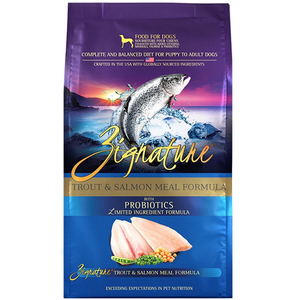 Zignature Limited Ingredient Trout & Salmon Meal Formula Dog Food 4lbs