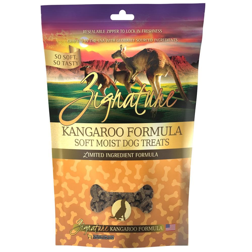 Zignature Kangaroo Formula Soft Moist Dog Treats 4oz