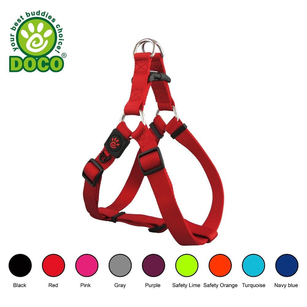 DOCO Signature Step-In Harness Medium, Safety Lime - 1 Count