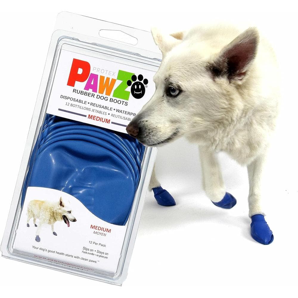 Pawz Boots Medium to 3" Blue 12 Count