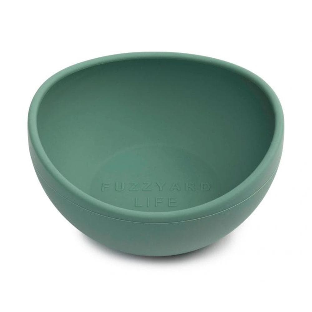 FuzzYard Life Silicone Bowl - Myrtle Green Medium - 1 Count