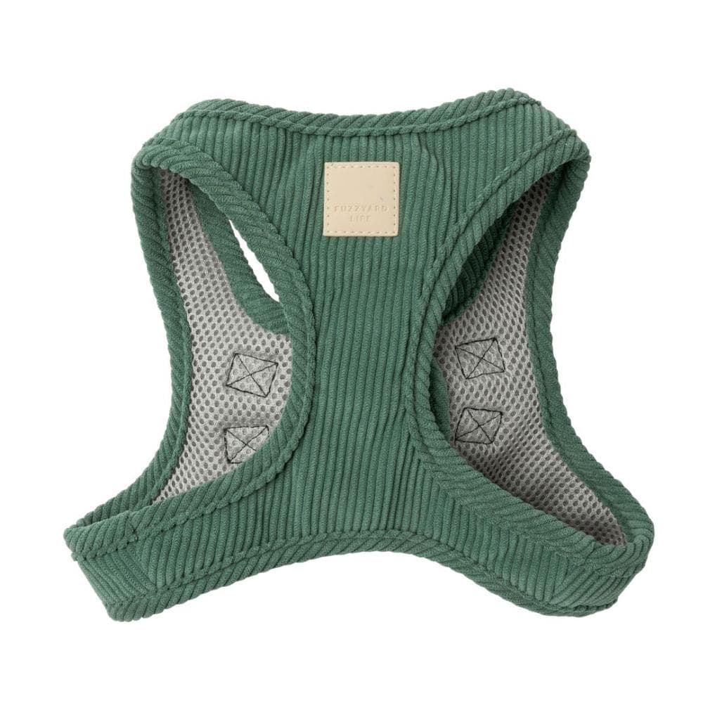 FuzzYard Life Corduroy Step In Harness - Myrtle Green M - 1 Count