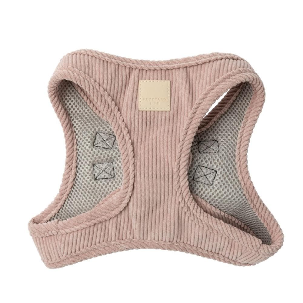 FuzzYard Life Corduroy Step In Harness - Soft Blush M - 1 Count