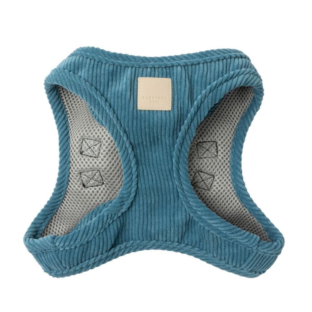 FuzzYard Life Corduroy Step In Harness - French Blue L - 1 Count