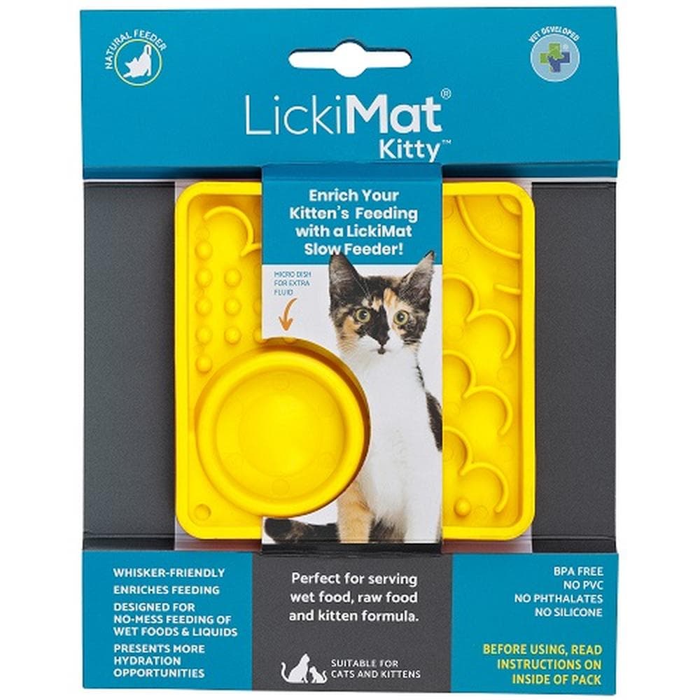LickiMat Catster and Kitty (mini Catster) Kitty, Turquoise - 1 Count