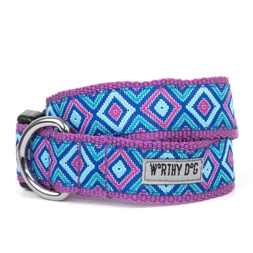 Graphic Diamond Purple Collar & Lead Collection X-Large Dog Collar - 1 Count