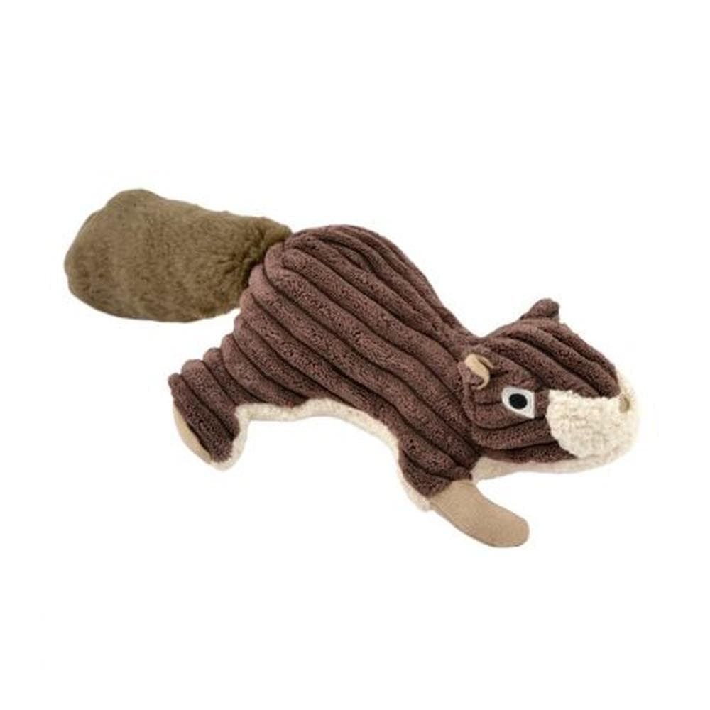 Tall Tails Dog Toy Plush Squirrel with Squeaker Brown 1 Count