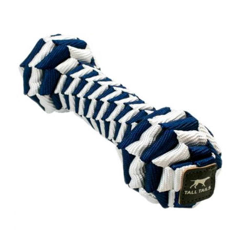 Tall Tails Dog Toy Braided Bone Navy 9" 1 Count
