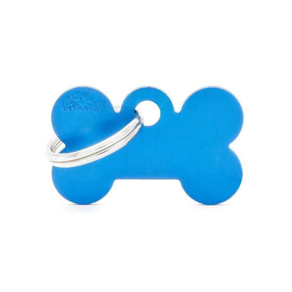 My Family Id Tag Basic Bone Blue Small
