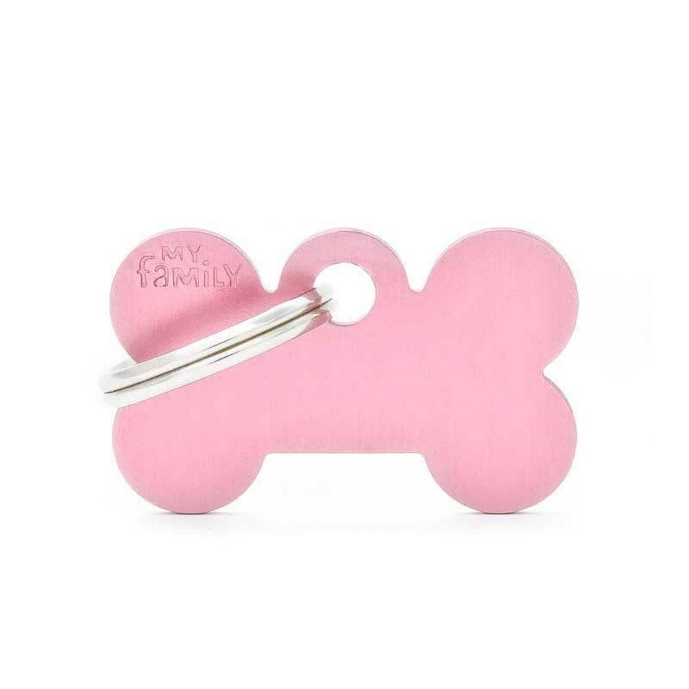 My Family Id Tag Basic Bone Pink Small