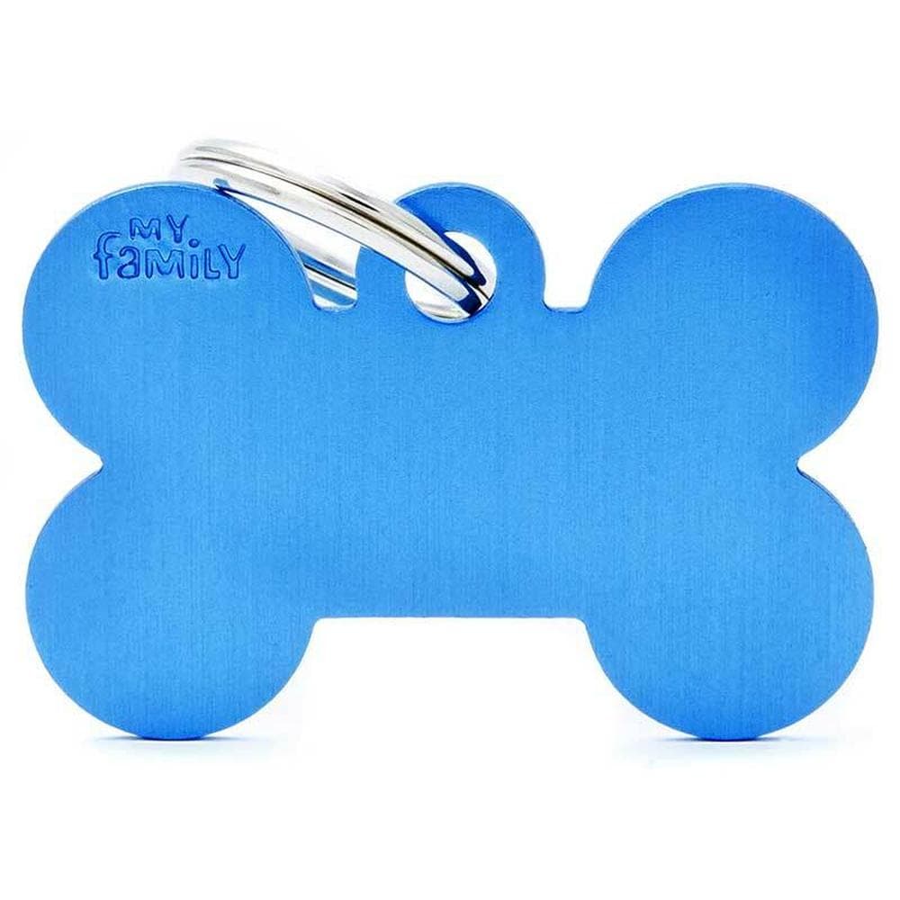 My Family Id Tag Basic Bone Blue Large