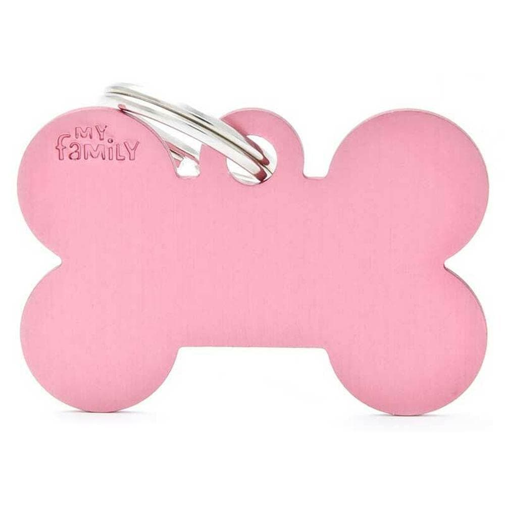 My Family Id Tag Basic Bone Pink Large