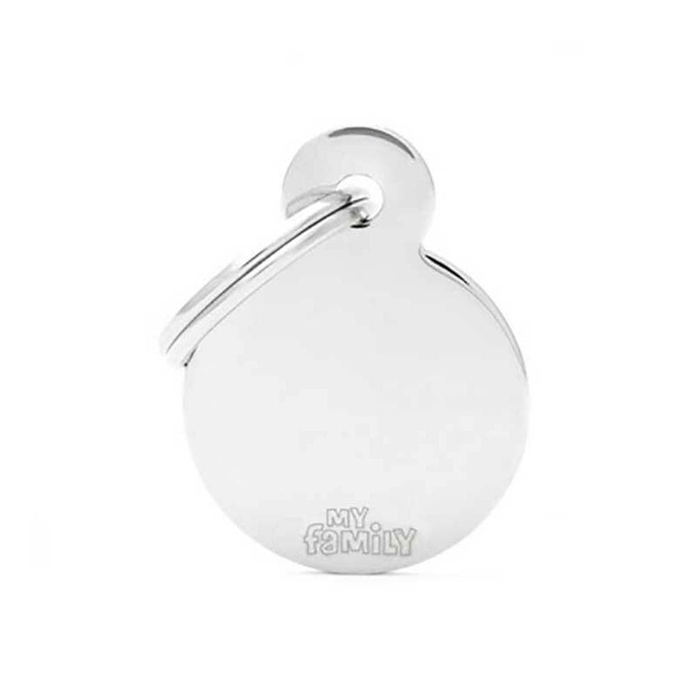 My Family Id Tag Basic Circle Chrome Small
