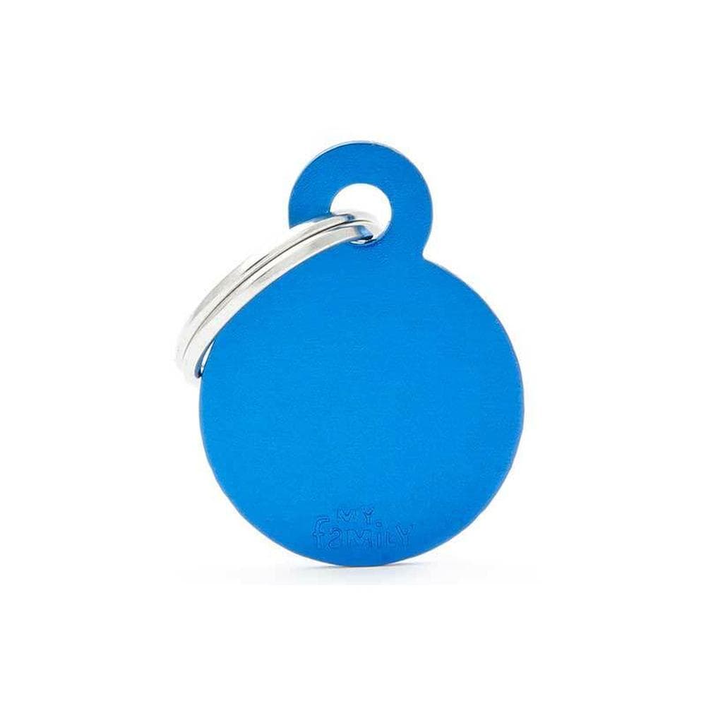 My Family Id Tag Basic Circle Blue Small