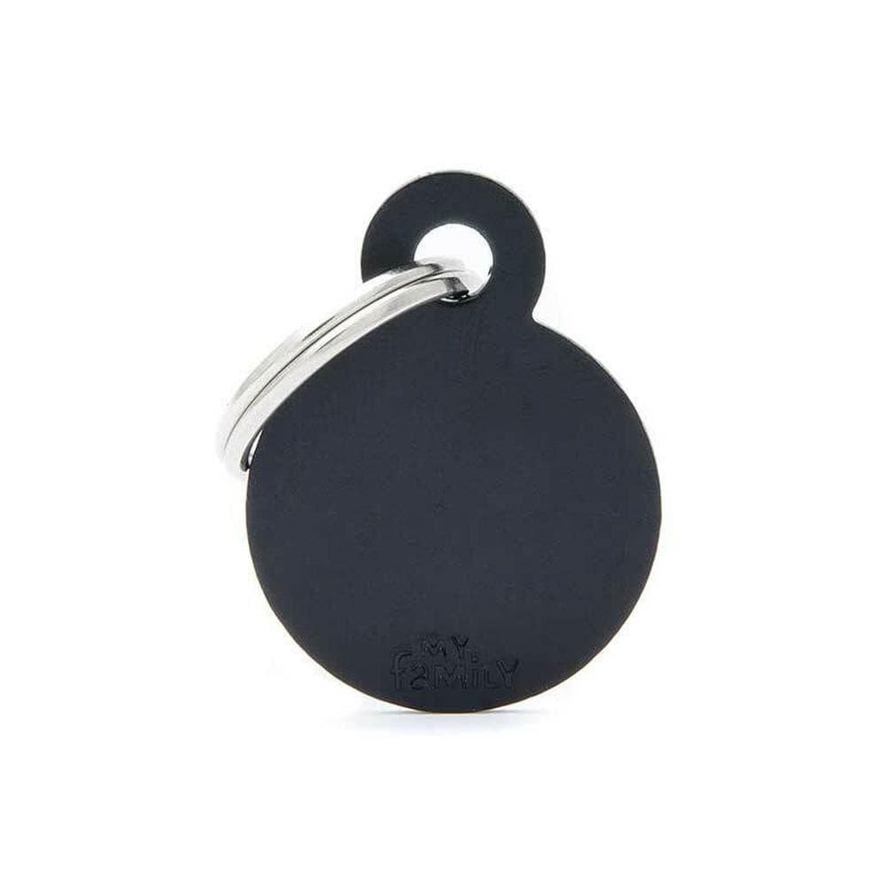 My Family Id Tag Basic Circle Black Small