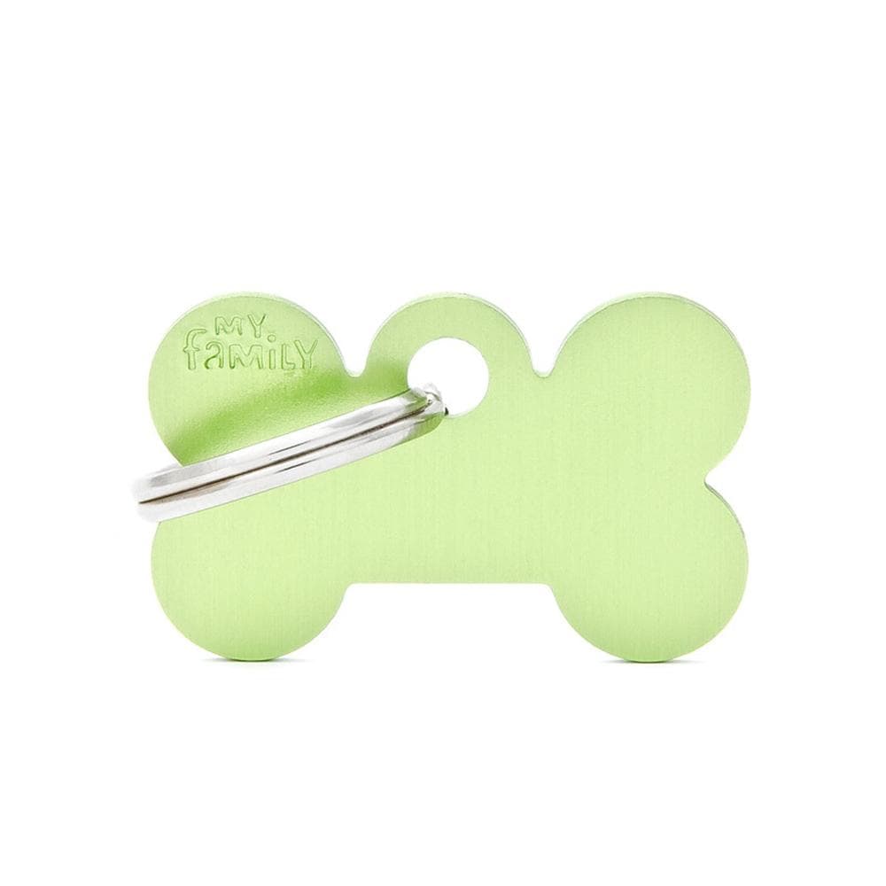 My Family Id Tag Basic Bone Lime Small