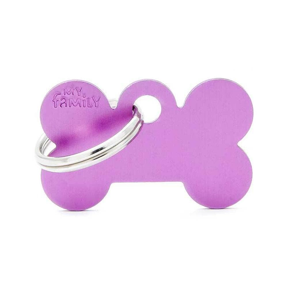 My Family Id Tag Basic Bone Purple Small
