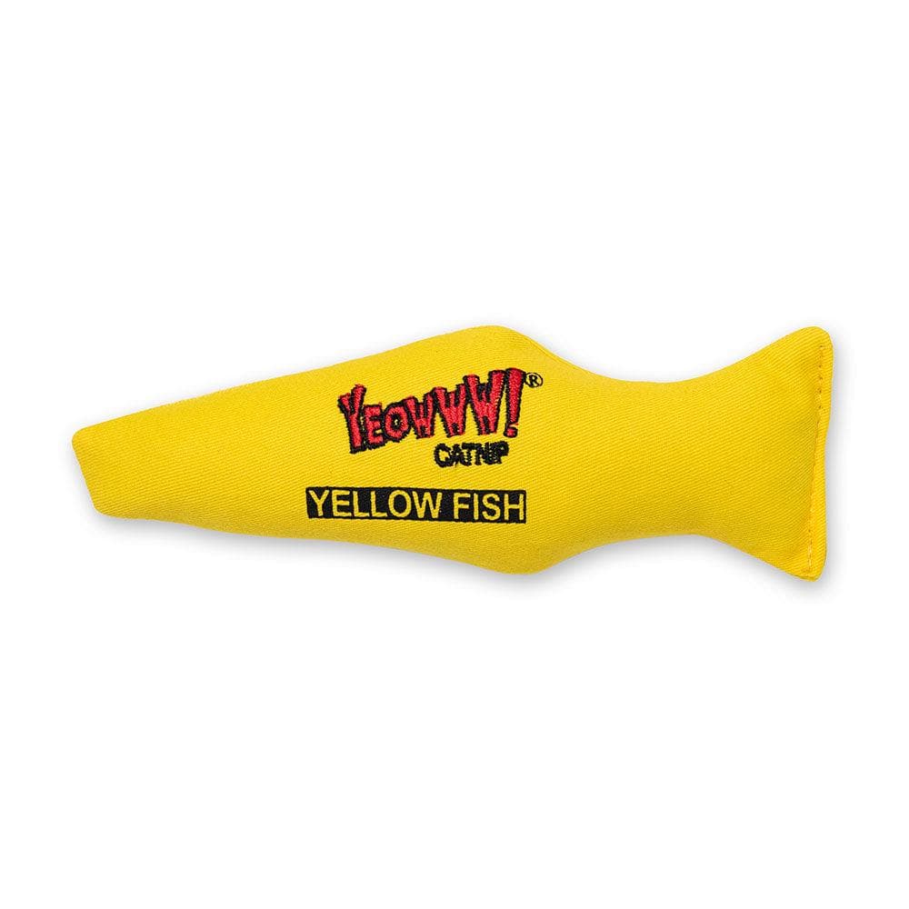 Yeowww! Catnip Fish Yellow 7" 1 Count