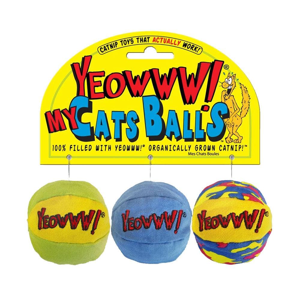 Yeowww! Catnip My Cat Balls Regular 3 Pack