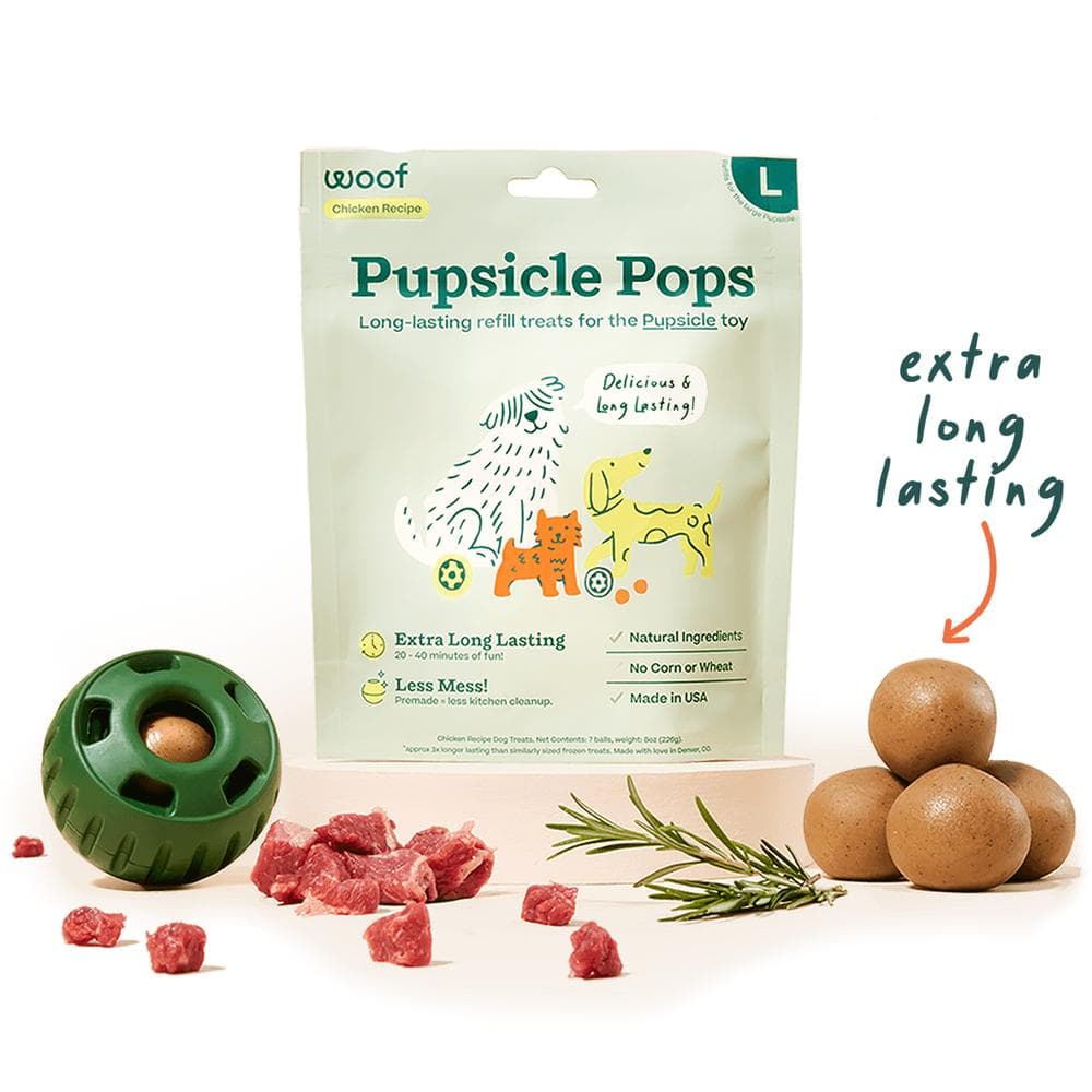 Woof Pupsicle Pops Dog Treat Beef XL 12oz